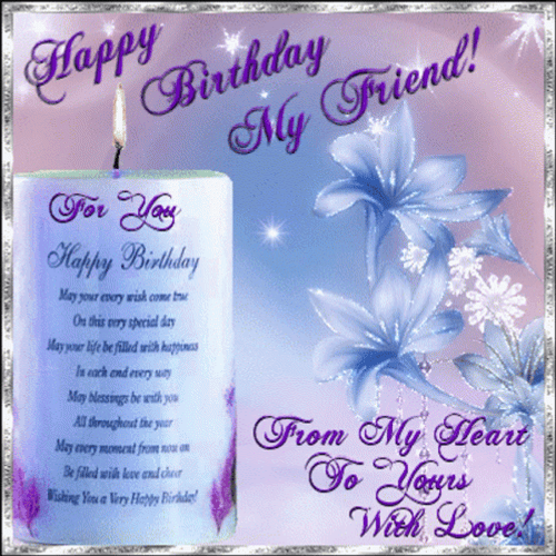 Birthday Wishes Friend GIF