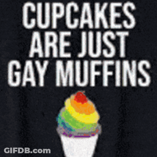 Bisexual Cupcake Gay Muffins GIF