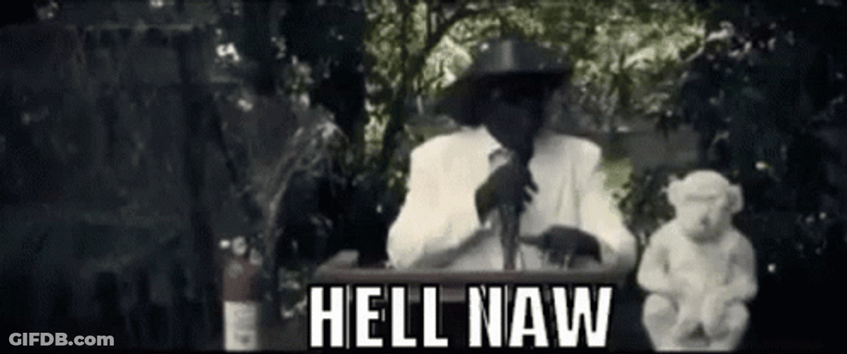 Bishop Bullwinkle Oh Hell To The No GIF