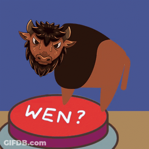 Bison Pressing Button Wen GIF