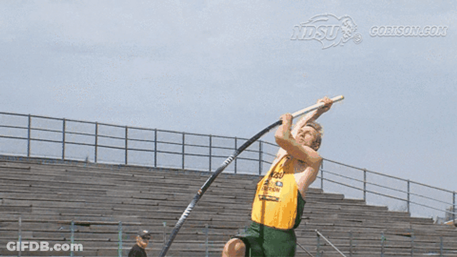 Bison Track And Field Athlete GIF
