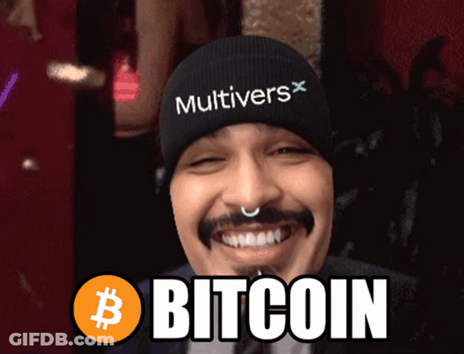 Bitcoin Clapping Person With Blazzord Head GIF