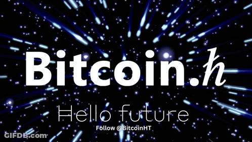 Bitcoin.H Follow @Bitcoinht On Black Background GIF
