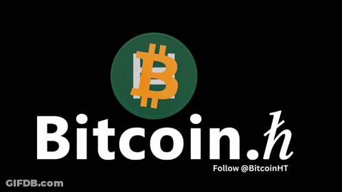 Bitcoin.h Logo Green Coin With B GIF