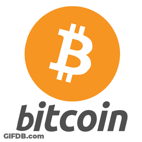 Bitcoin Logo Orange Circle With White B GIF