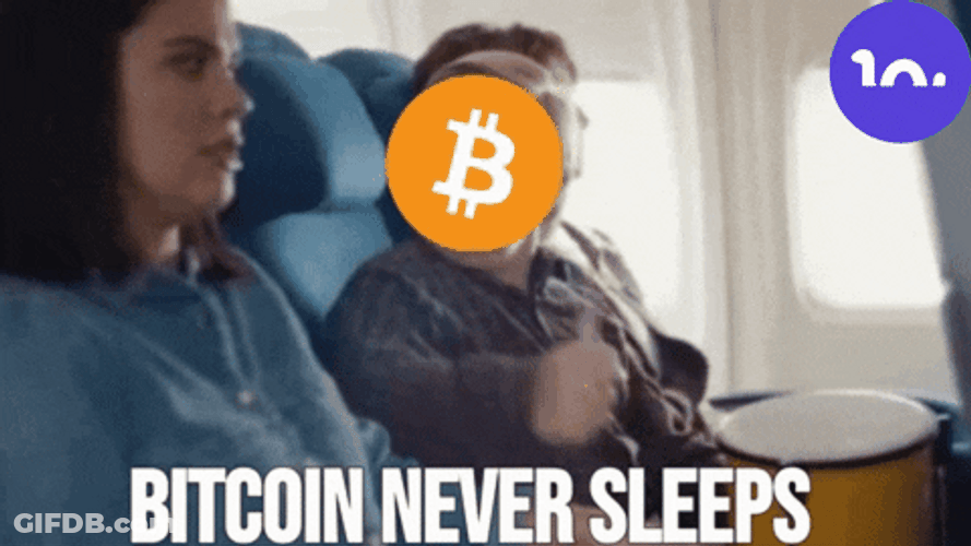Bitcoin Never Sleeps Crypto Sleeping Meme GIF