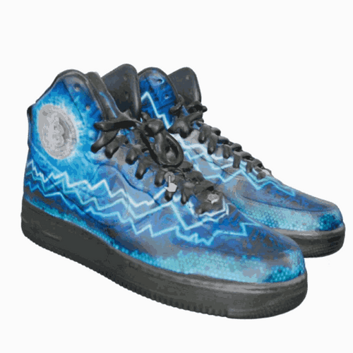 Bitcoin Sneaker Shoes GIF
