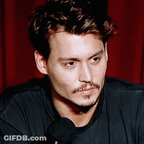Biting Lip Johnny Depp Actor GIF
