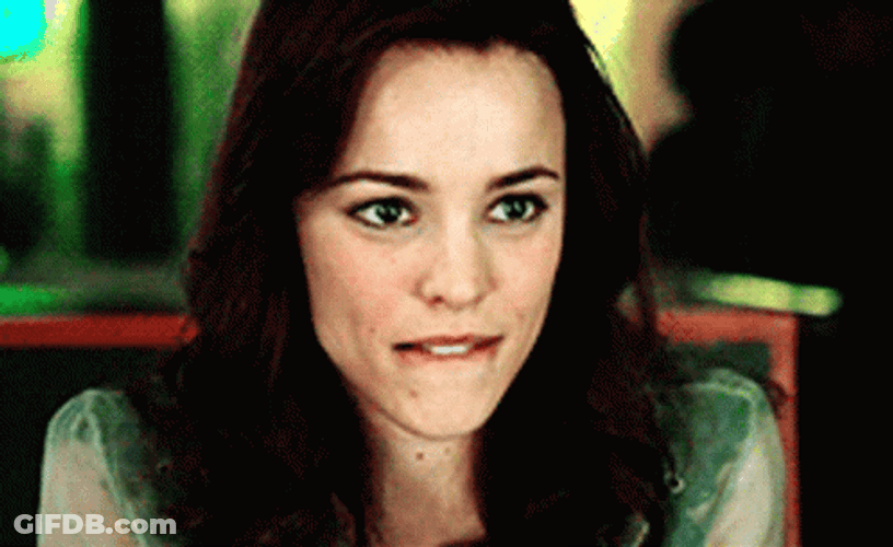 Biting Lip Rachel McAdams GIF