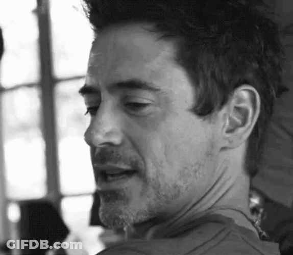 Biting Lip Robert Downey Jr GIF