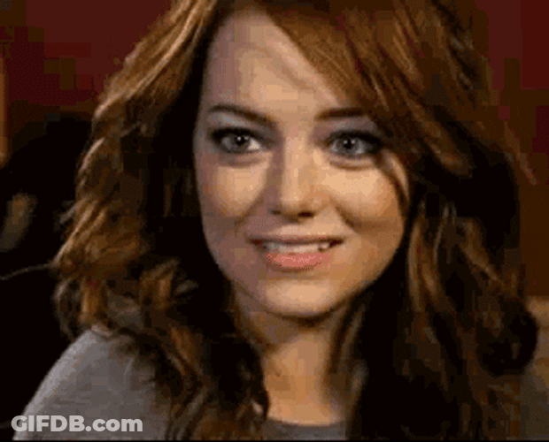 Biting Lip Sexy Emma Stone GIF