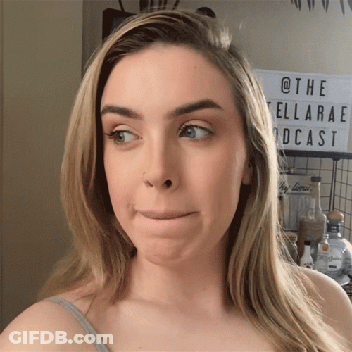 Biting Lip Surprised Stella Rae GIF