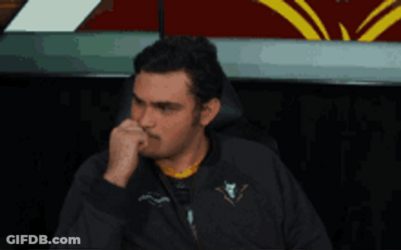 Biting Nails Anxious Bored Streamer Gamer GIF