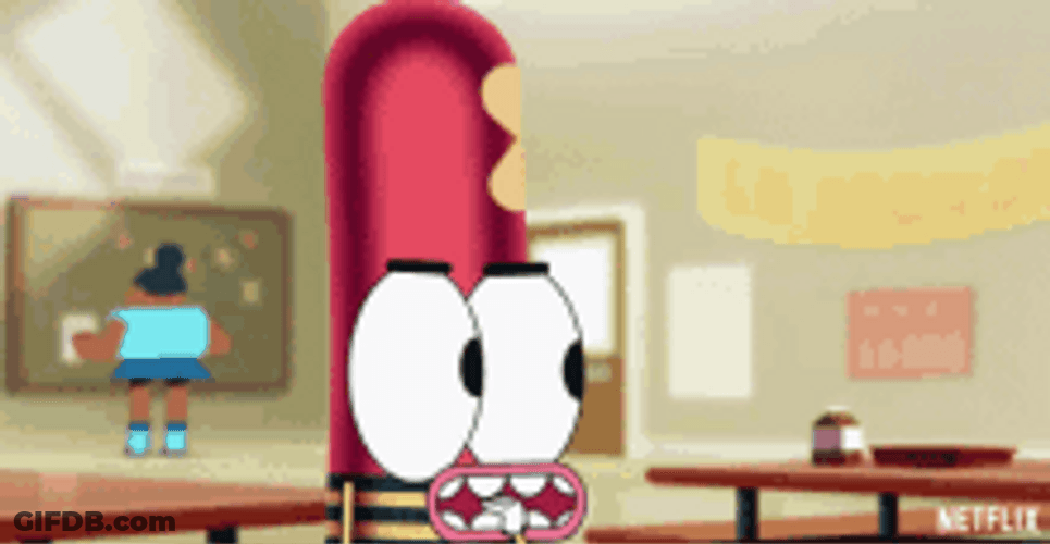 Biting Nails Anxious Student Pinky Malinky GIF