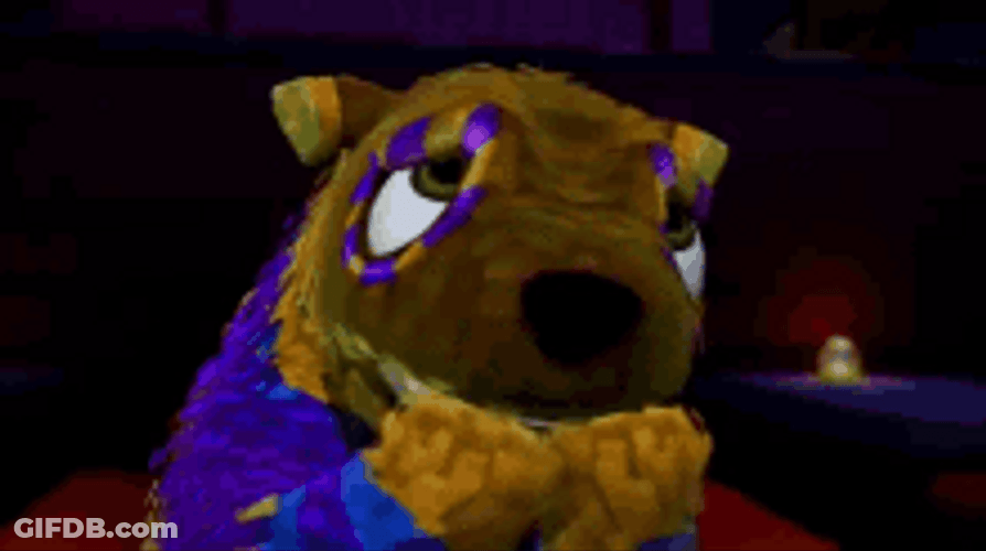 Biting Nails Nervous Beaver Puppet GIF