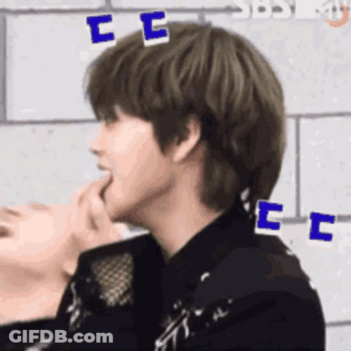 Biting Nails Oops Cute Kpop Idol GIF