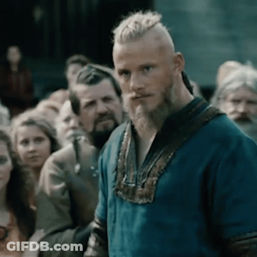 Björn Ironside Viking Observing GIF