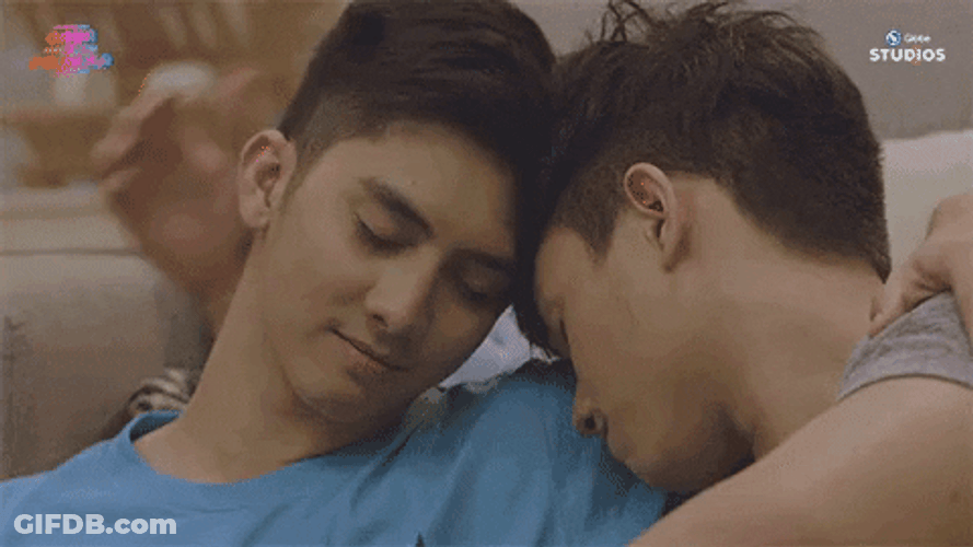 Bl Couple Comforting Each Other GIF