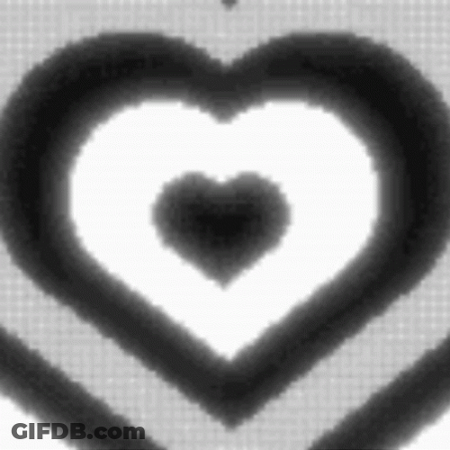 Black Aesthetic Heart Tunnel GIF
