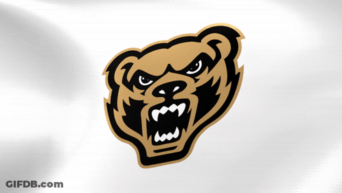 Black And Gold Bear With Angry Face GIF