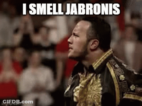 Black-And-Gold Man Says I Smell Jabronis GIF