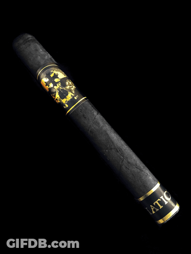 Black And Gold Viati Cigar GIF