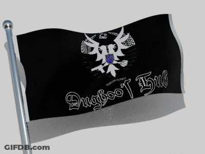 Black And Gray Flag Drugboot Hub GIF