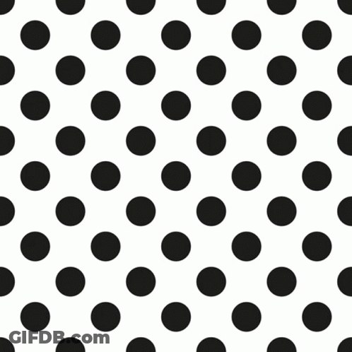 Black And Green Polka Dots GIF