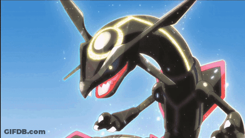 Black And Red Dragon Flying With Glowing Eyes GIF