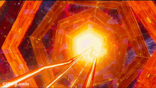 Black And Red Spiderman In Front Of Blue Light GIF
