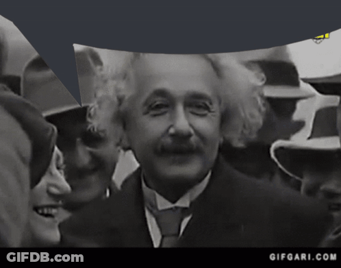 Black And White Albert Einstein GIF