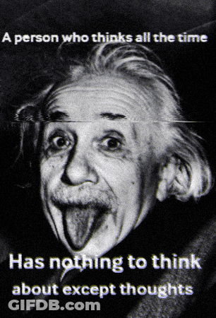 Black And White Albert Einstein Tongue Out GIF