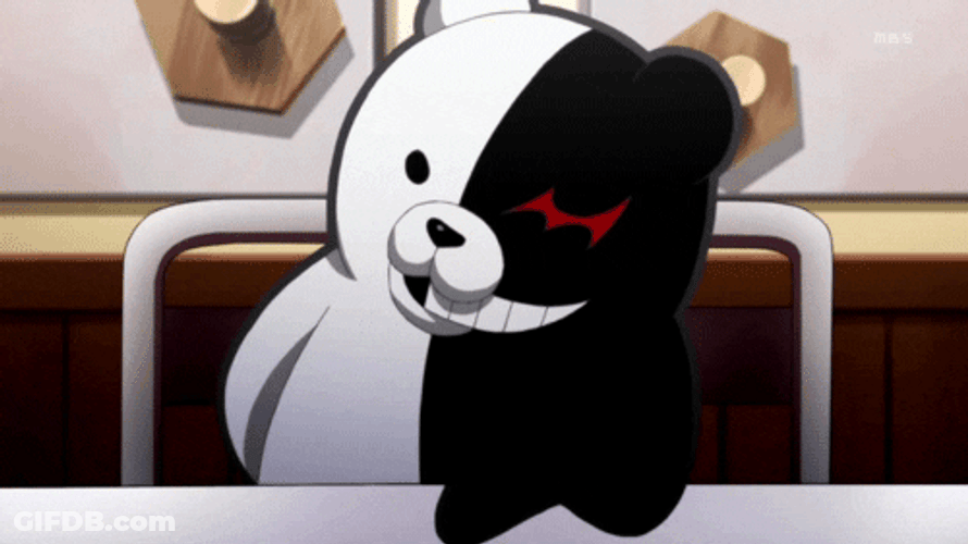 Black And White Animated Bear GIF