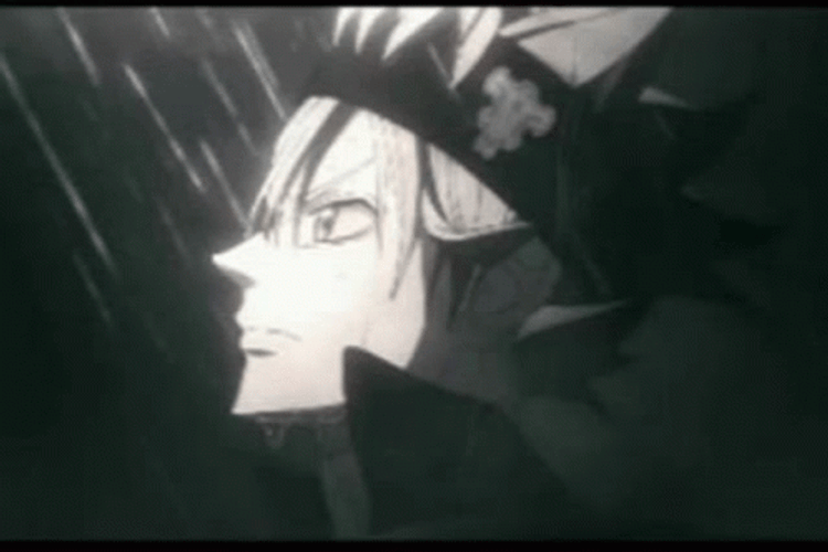 Black And White Anime Asta Rain Black Clover GIF