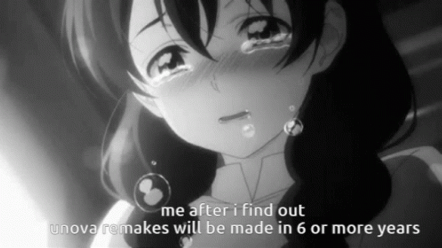Black And White Anime Crying Megumi Tadokoro Food GIF