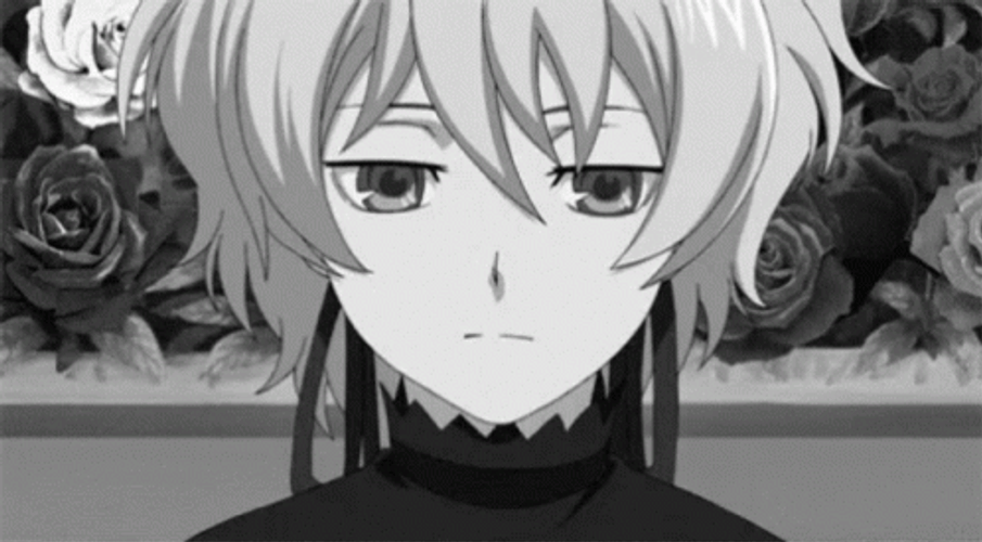 Black And White Anime Fake Smile Seraph End GIF