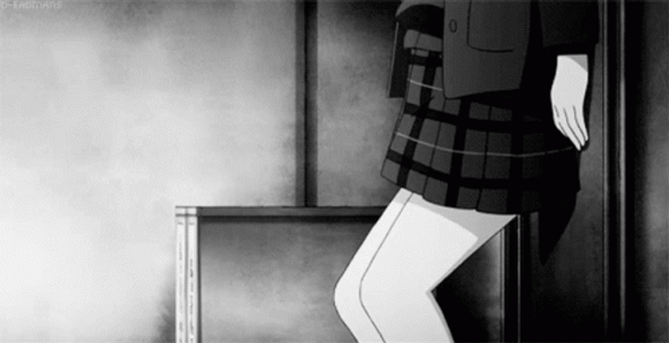 Black And White Anime Himeko Inaba Sad Kokoro GIF
