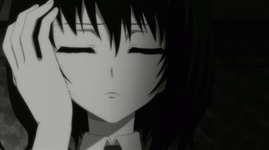 Black And White Anime Misaki Mei Eyes Another GIF