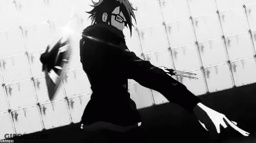 Black And White Anime Saruhiko Fushimi K Project GIF