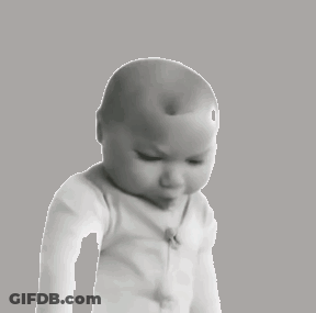 Black And White Baby Photo GIF