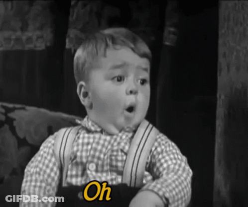 Black And White Baby With Oh GIF