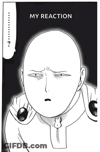 Black And White Bald Man My Reaction GIF