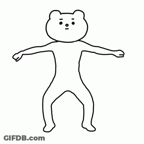Black And White Bear GIF