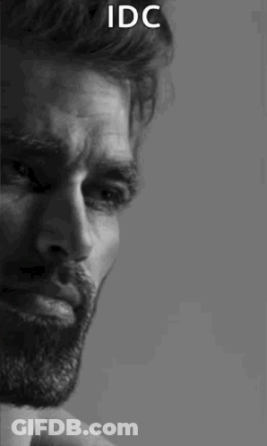 Black And White Bearded Man IDC GIF