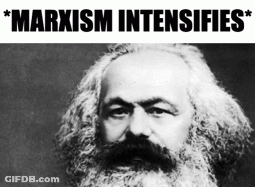 Black And White Bearded Man Marxism Intensifies GIF
