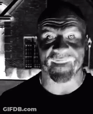 Black And White Bearded Man With Mask GIF