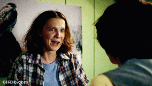 Black And White Boy And Girl Looking At Each Other GIF