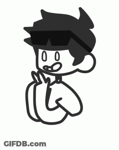 Black And White Boy In Sunglasses Saying Hey GIF