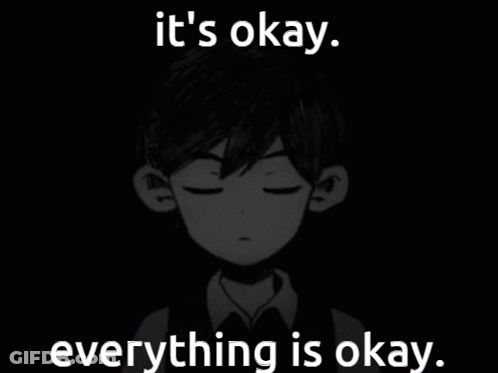 Black And White Boy It's Okay Everything Is Okay GIF