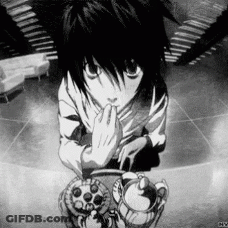Black And White Boy Sitting At Table With Teapot And Cake GIF